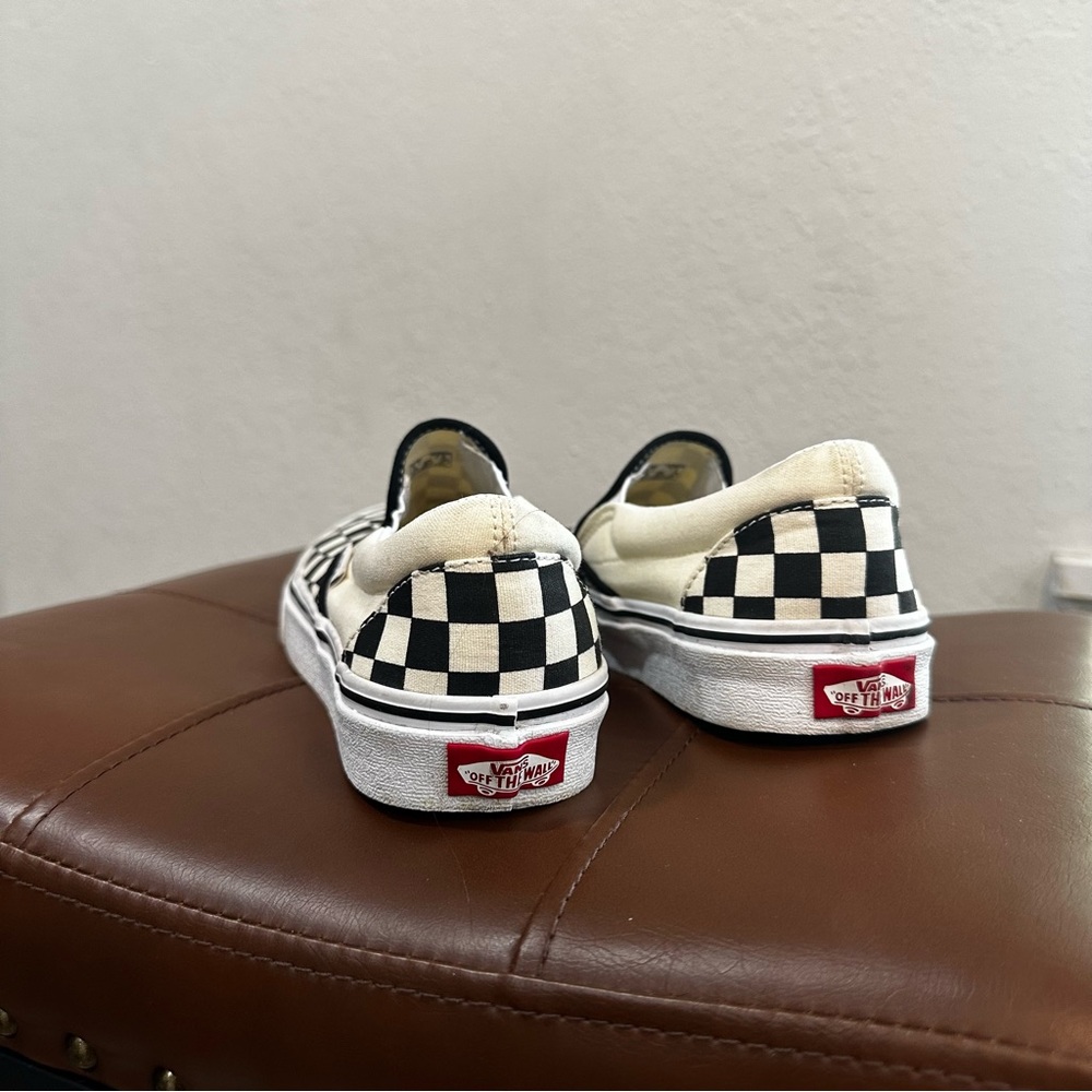 Vans Black and White Checkerboard Slip-Ons - Picture 3 of 6